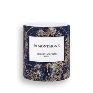 Dior 30 Montaigne Candle in Navy and Gold